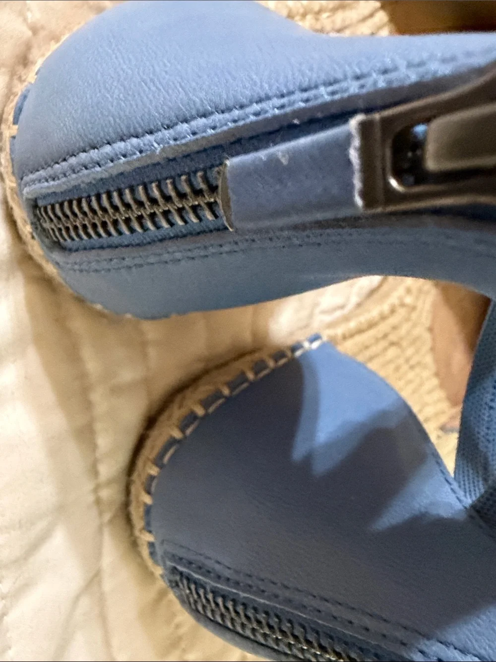 Eileen Fisher Lala Sky Blue Espadrilles. SZ 9. NWOT